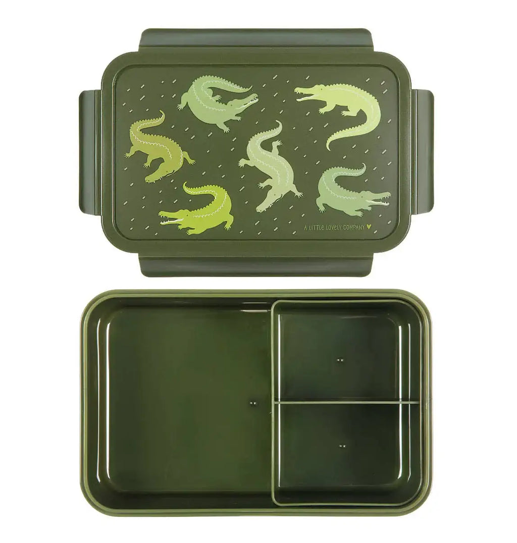A Little Lovely Company - Bento Lunch Box: Crocodiles