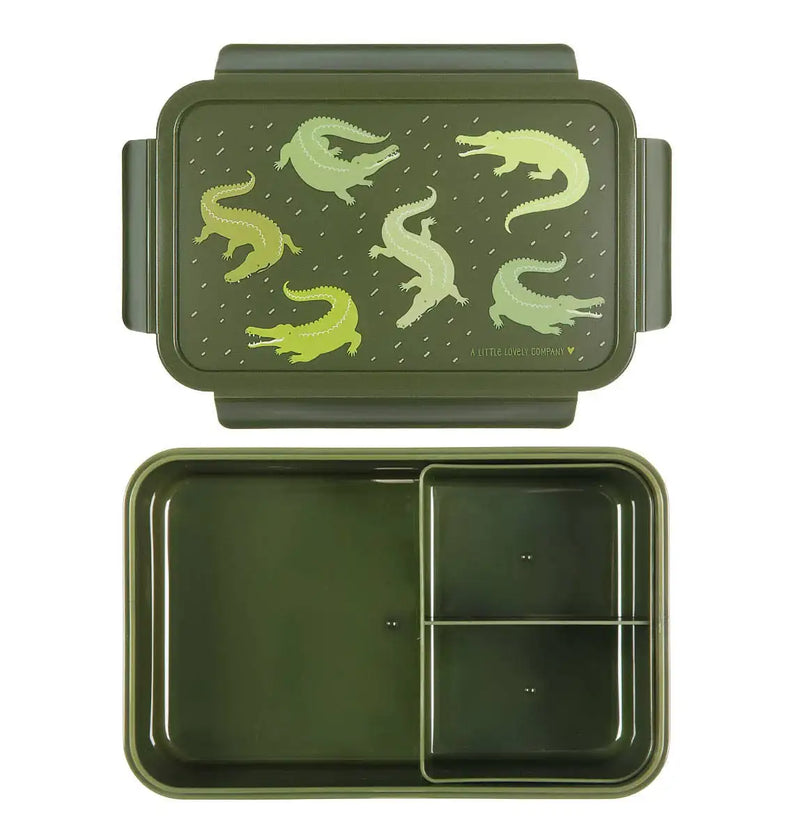 A Little Lovely Company - Bento Lunch Box: Crocodiles