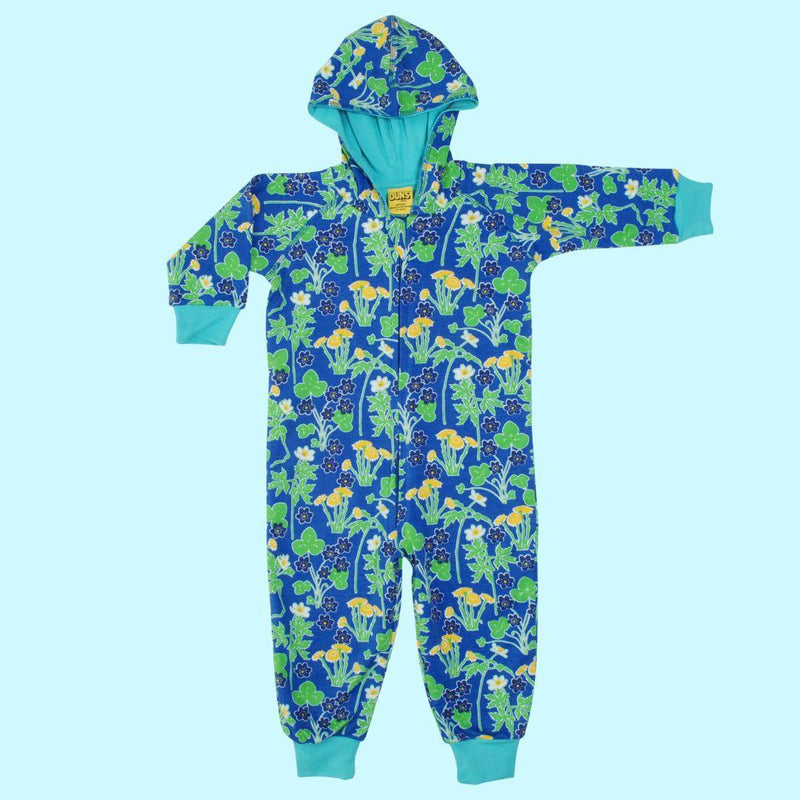 Duns - Blue Coltsfoot- Hooded Onesie - ScandiBugs