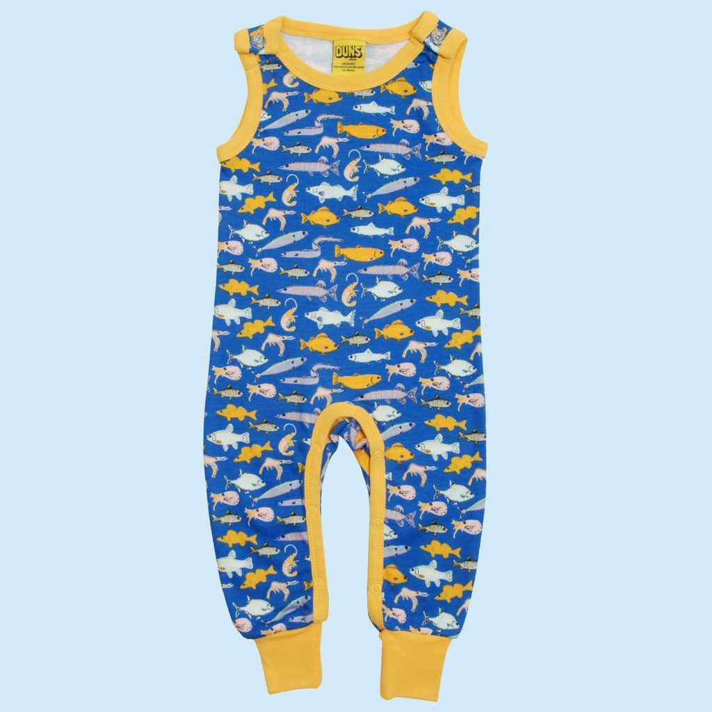 DUNS Fish Blue - Dungarees - ScandiBugs