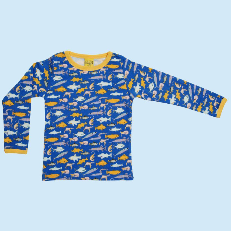 DUNS Fish Blue - Long Sleeve Top - ScandiBugs