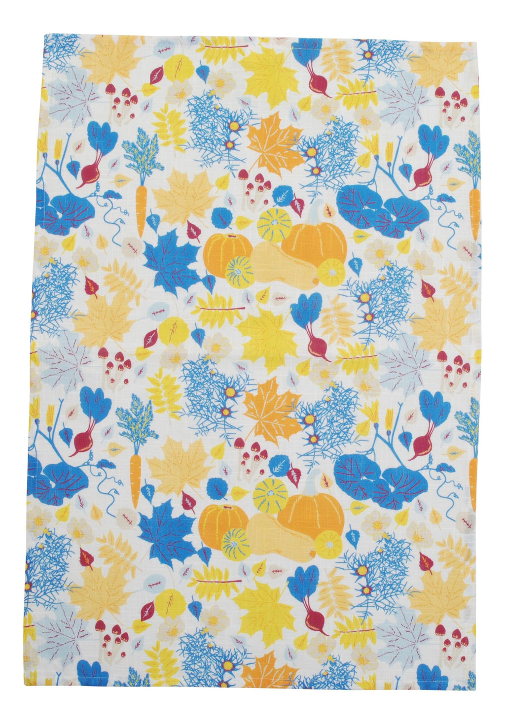 DUNS Kitchen Tea Towel - Fall Flowers - Blue - ScandiBugs