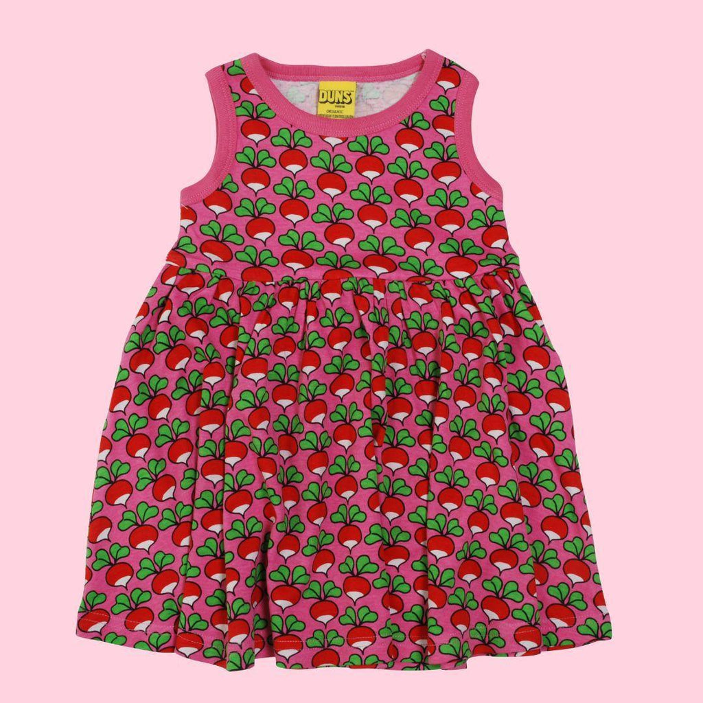 DUNS - Radish Pink - Sleeveless Gather Twirly Dress - ScandiBugs