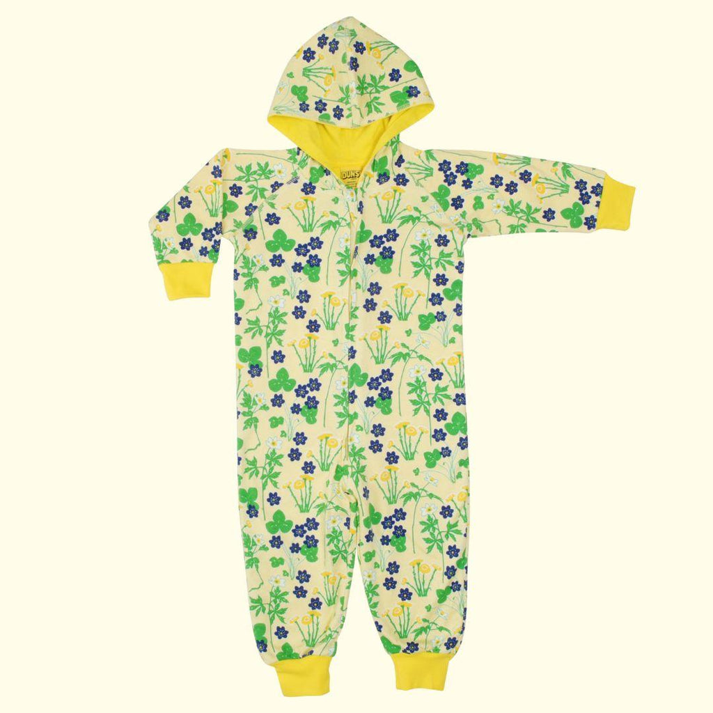 Duns - Yellow Coltsfoot- Hooded Onesie - ScandiBugs