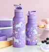 A Little Lovely Company - XL Stainless Steel Drink / Water Bottle: Unicorn Dreams