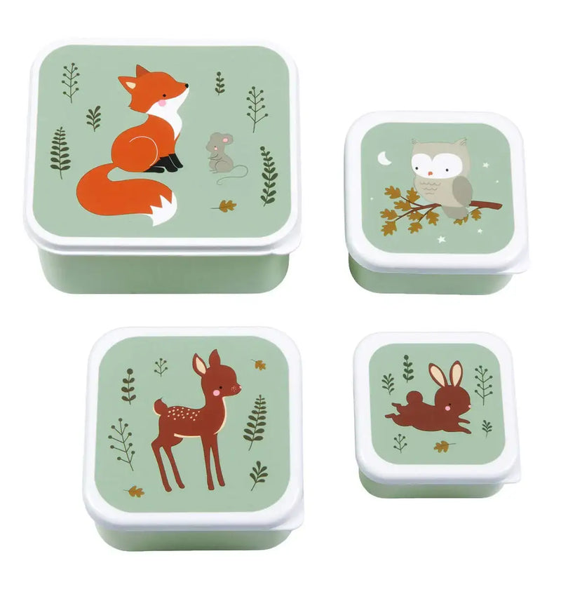 A Little Lovely Company - Lunch & Snack Box Set: Forest Friends