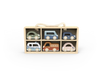 Speedy Monkey Car Display Case with 6 Vehicles