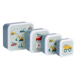 A Little Lovely Company - Lunch & Snack Box Set: Vehicles