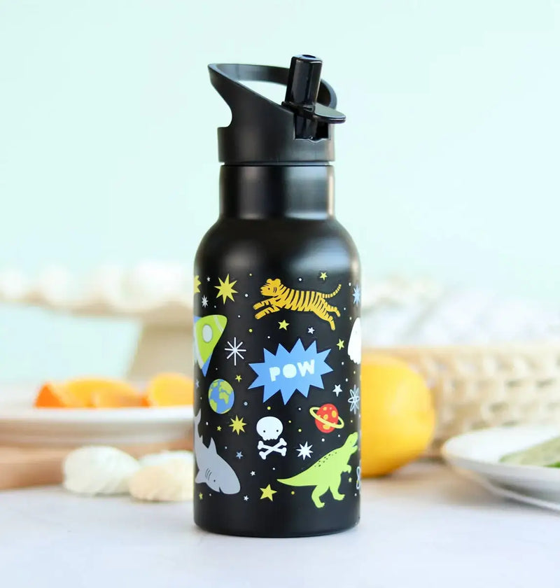 A Little Lovely Company Kids Stainless Steel Drink / Water Bottle: Galaxy