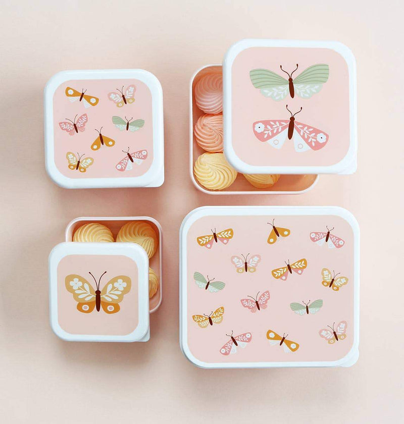 A Little Lovely Company - Lunch & Snack Box Set: Butterflies