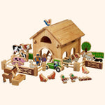 Lanka Kade Deluxe Farm Barn Set with Colourful Characters - ScandiBugs