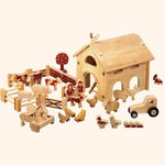 Lanka Kade Deluxe Farm Barn Set with Natural Characters - ScandiBugs