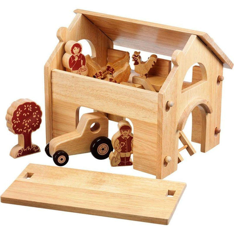 Lanka Kade Deluxe Farm Barn Set with Natural Characters - ScandiBugs