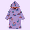 Muddy Puddles Towelling Poncho - Lilac Rainbow - ScandiBugs