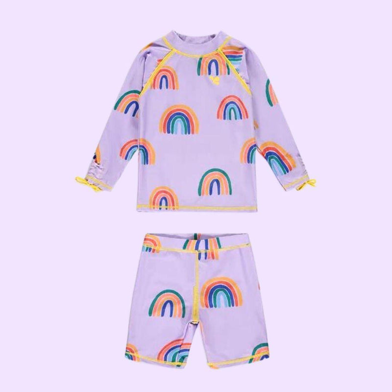 Muddy Puddles UV Protective Surf Set - Lilac Rainbow - ScandiBugs