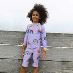 Muddy Puddles UV Protective Surf Set - Lilac Rainbow - ScandiBugs