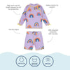 Muddy Puddles UV Protective Surf Set - Lilac Rainbow - ScandiBugs