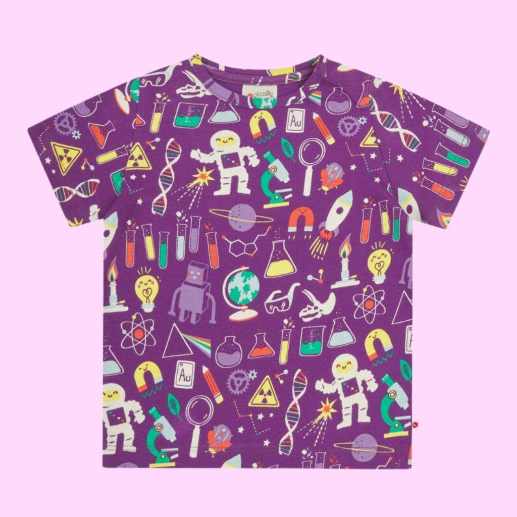 Piccalilly All Over Print T-Shirt - Science - ScandiBugs