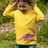 Piccalilly Long Sleeved Appliqué Top - Dinosaur - ScandiBugs