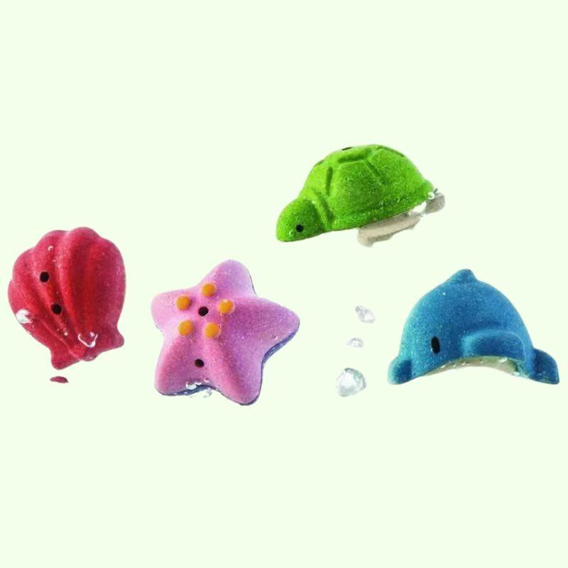 Plan Toys Sea Life Bath Set - ScandiBugs