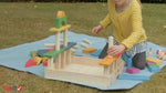 TickiT Rainbow Wooden Jumbo Block Set