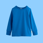 ScandiBugs Own Label Organic Long Sleeve Top - Peacock Blue - ScandiBugs