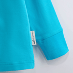 ScandiBugs Own Label Organic Long Sleeve Top - Tempting Turquoise - ScandiBugs