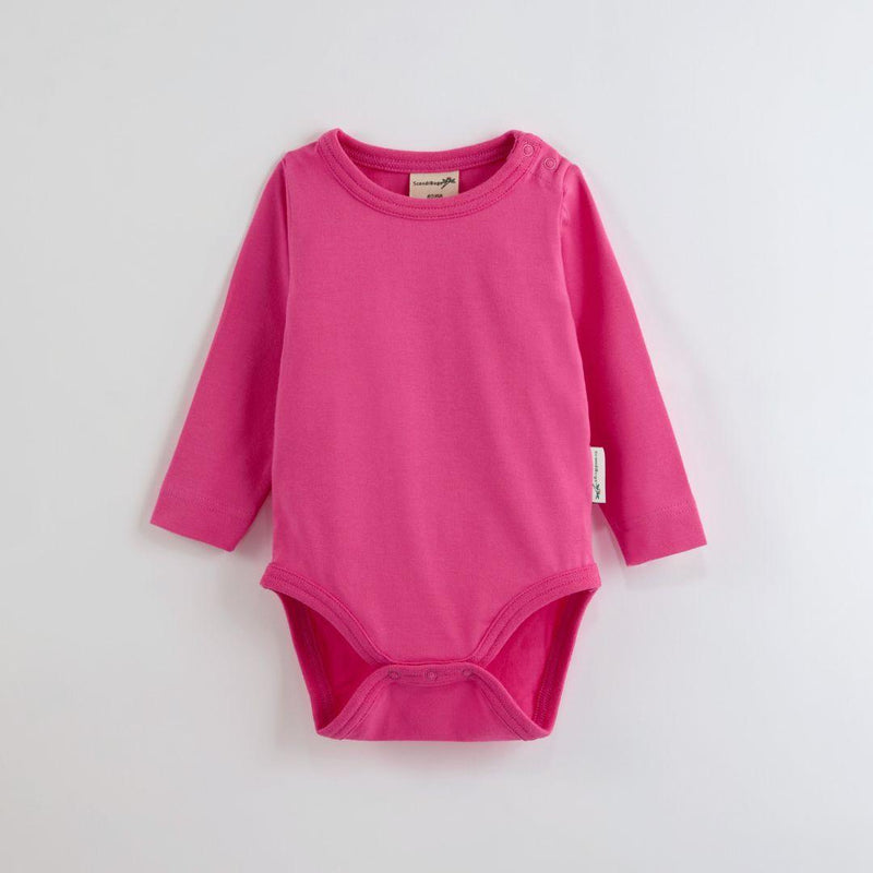 ScandiBugs Own Label Organic Long Sleeve Vest - Bubblegum Pink - ScandiBugs