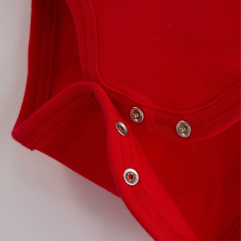 ScandiBugs Own Label Organic Long Sleeve Vest - Roaring Red - ScandiBugs