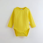 ScandiBugs Own Label Organic Long Sleeve Vest - Sunshine Yellow - ScandiBugs