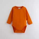 ScandiBugs Own Label Organic Long Sleeve Vest - Tangelo Orange - ScandiBugs