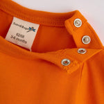 ScandiBugs Own Label Organic Long Sleeve Vest - Tangelo Orange - ScandiBugs
