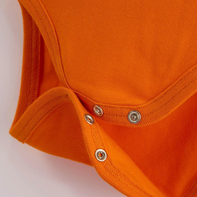 ScandiBugs Own Label Organic Long Sleeve Vest - Tangelo Orange - ScandiBugs