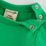 ScandiBugs Own Label Organic Long Sleeve Vest - Tropical Green - ScandiBugs