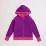 ScandiBugs Own Label Organic Reversible Hoody - Bubblegum Pink & Perfectly Purple - ScandiBugs