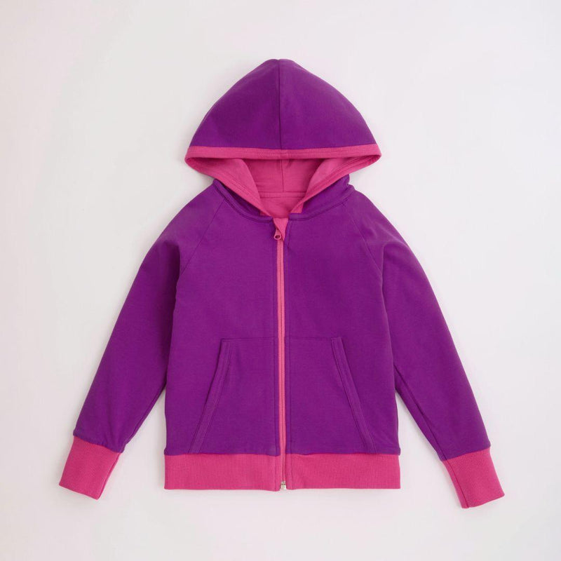 ScandiBugs Own Label Organic Reversible Hoody - Bubblegum Pink & Perfectly Purple - ScandiBugs