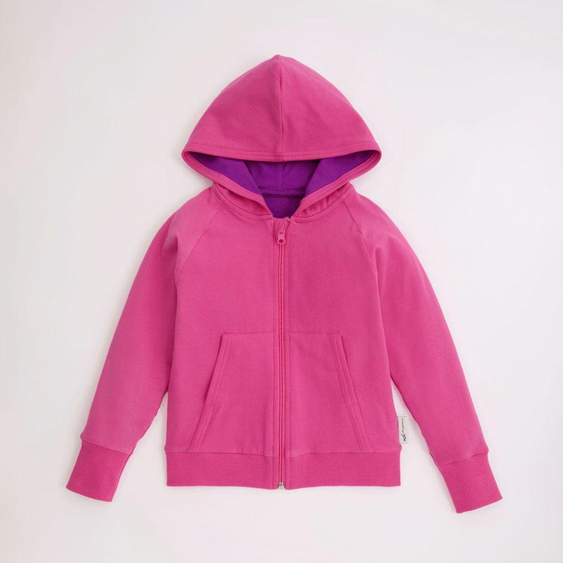 ScandiBugs Own Label Organic Reversible Hoody - Bubblegum Pink & Perfectly Purple - ScandiBugs