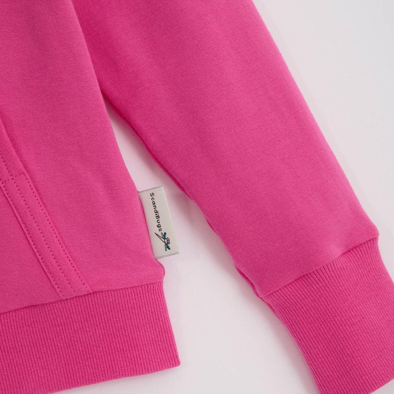 ScandiBugs Own Label Organic Reversible Hoody - Bubblegum Pink & Perfectly Purple - ScandiBugs