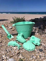 Scrunch Beach Bundle - Bucket, Spade & Moulds - Various Colours - ScandiBugs