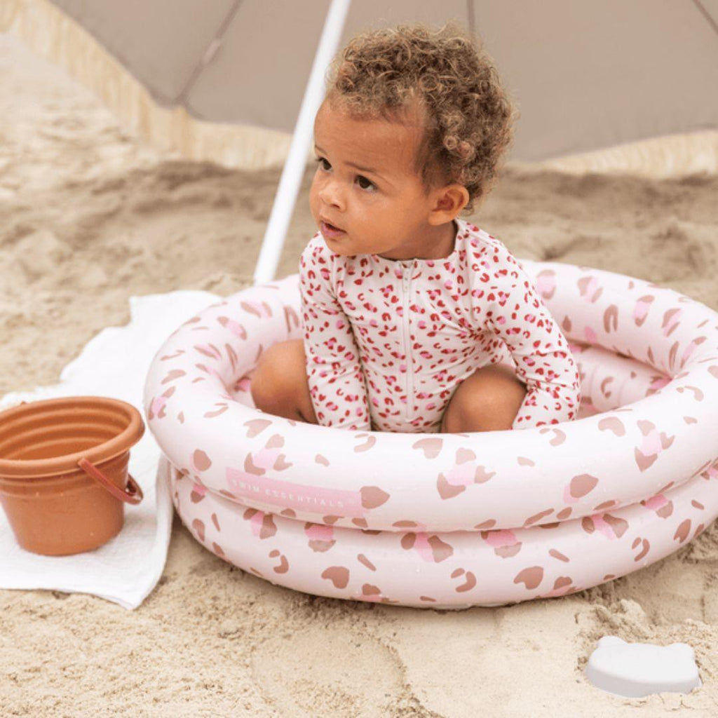 Swim Essentials Inflatable Pink Leopard Baby Pool - 60cm - ScandiBugs