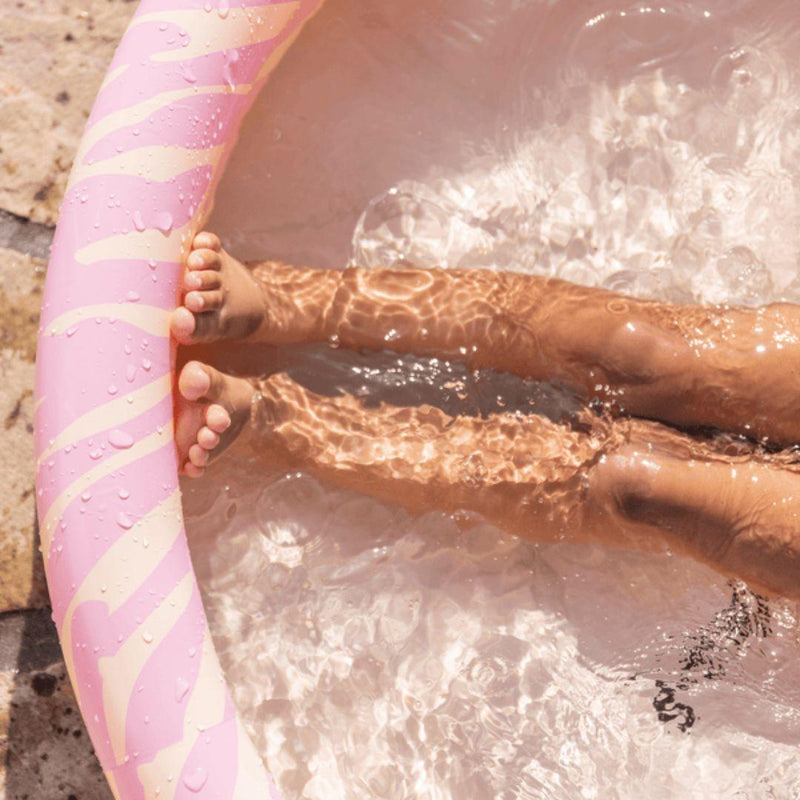 Swim Essentials Inflatable Pink Zebra Paddling Pool - ScandiBugs
