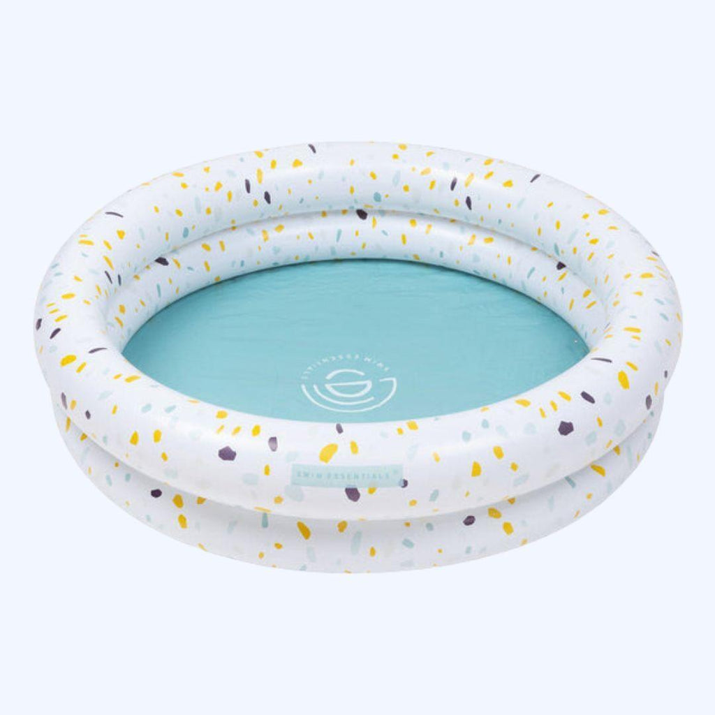 Swim Essentials Inflatable White Terrazzo Paddling Pool - ScandiBugs