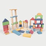 TickiT Rainbow Wooden Jumbo Block Set - ScandiBugs