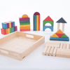 TickiT Rainbow Wooden Jumbo Block Set - ScandiBugs