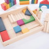 TickiT Rainbow Wooden Jumbo Block Set - ScandiBugs