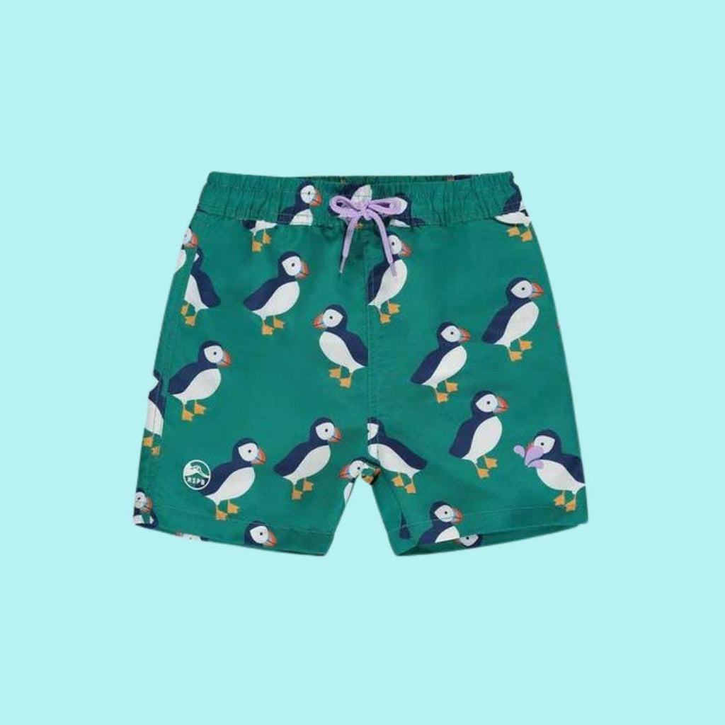 UV Protective Swim Shorts - Puffin - ScandiBugs