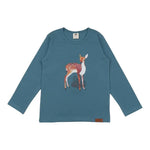 Walkiddy Mono Print Little Fawns Long Sleeve T-Shirt - ScandiBugs