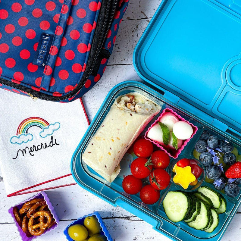 Yumbox Mini Silicone Bento Cups - Set of 6 - Green Blue - ScandiBugs