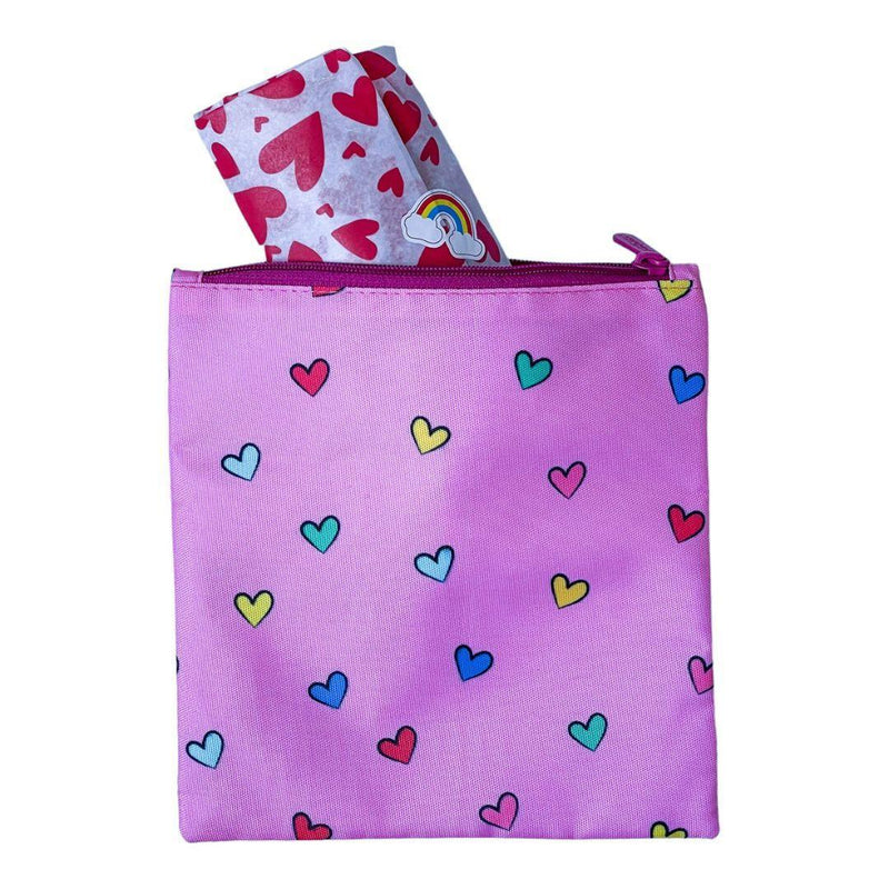 Yumbox Reusable Sandwich Bag - Set of 2 - Hearts & Unicorns - ScandiBugs