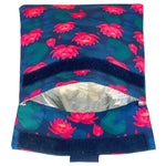 Yumbox Reusable Sandwich Bag - Set of 2 - Navy & Lotus Flowers - ScandiBugs